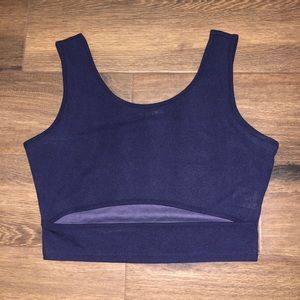 women’s cut out crop tank top